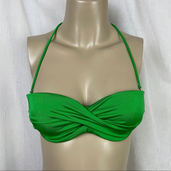 🚫SOLD🚫 Victoria's Secret Emerald Green Very Sexy Line Halter Strapless Bikini - Picture 3 of 16
